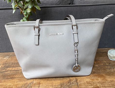 light grey michael kors purse|grey Michael Kors medium purse.